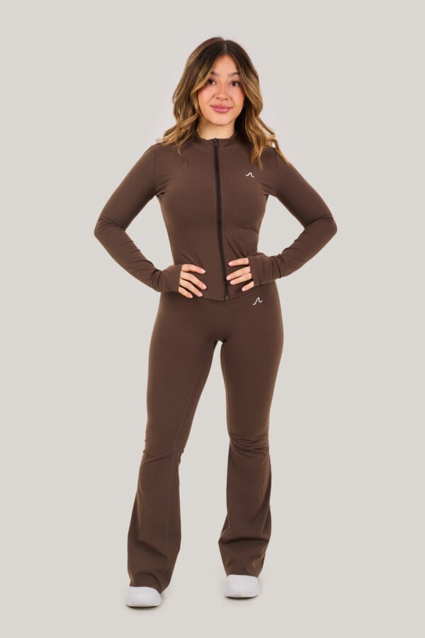 Flared Pants - Brown, L