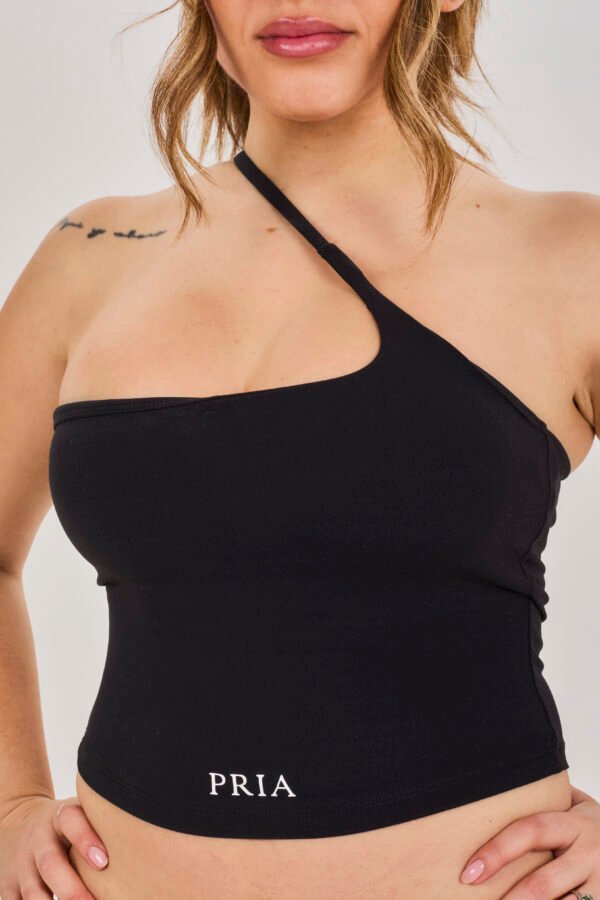 Elevate One Shoulder Top - Black, M