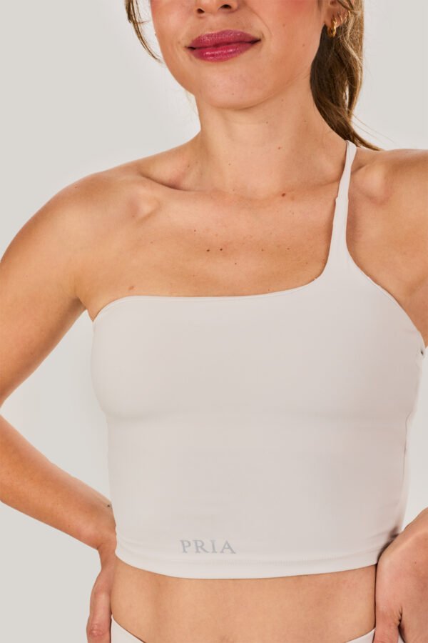 Elevate One Shoulder Top - White