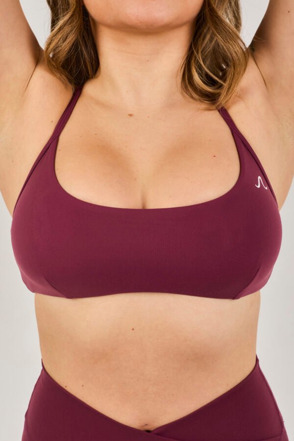 Sculpt support Bra - Burgundy, S